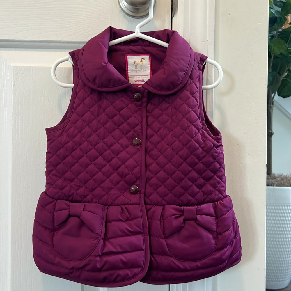 Gymboree girls peplum vest